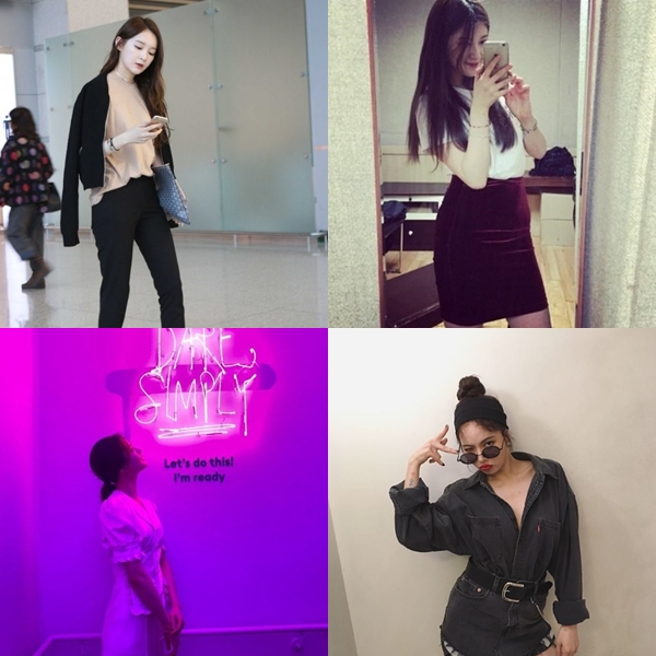 (▲사진=강민경, 백예린, 나나, 현아 인스타그램 )