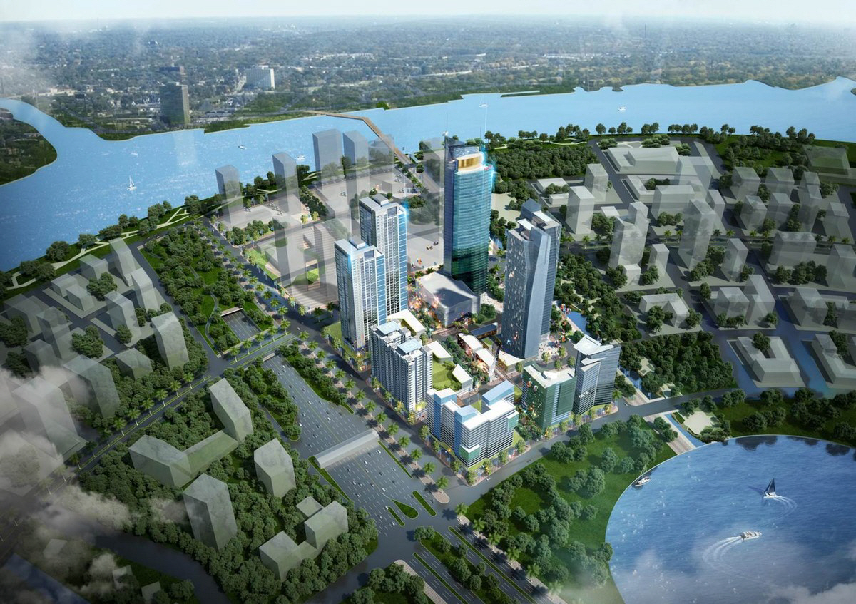 ▲베트남 호찌민 ‘롯데 에코스마트시티’ 조감도. 사진제공=롯데