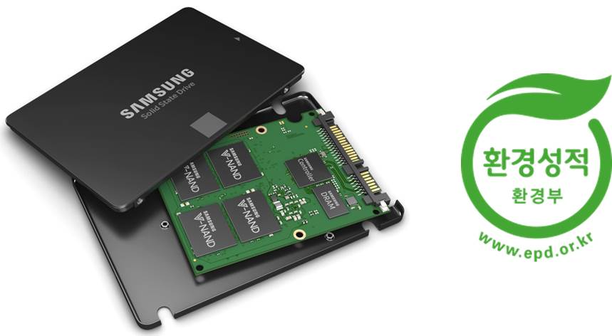 ▲삼성전자가 고용량 V낸드 제품 '환경성적표지' 인증을 획득했다.(사진=삼성전자)
