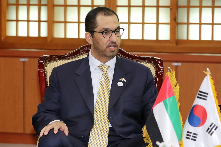 ▲술탄 알 자베르 UAE 연방 국무장관 겸 아부다비 석유공사 사장.(연합뉴스)