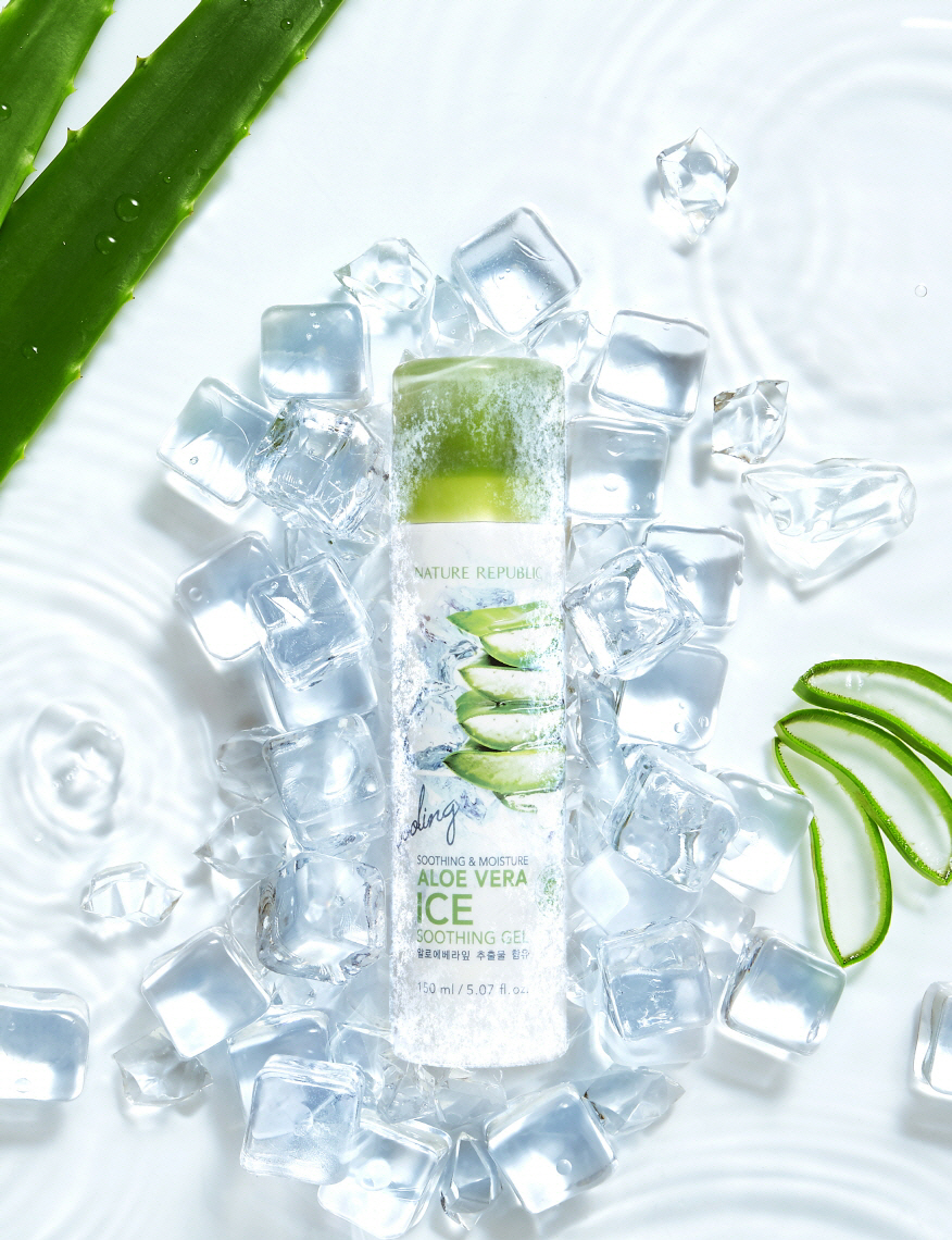 ▲수딩 앤 모이스처 알로에베라 아이스 수딩젤(사진제공=네이처리퍼블릭)