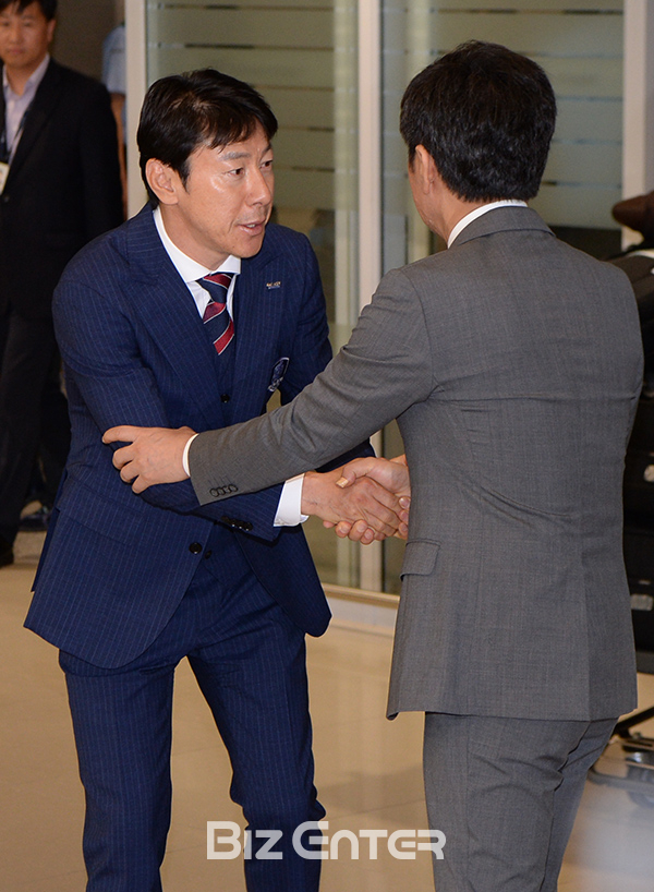 ▲신태용, 정몽규(사진=고아라 기자 iknow@)