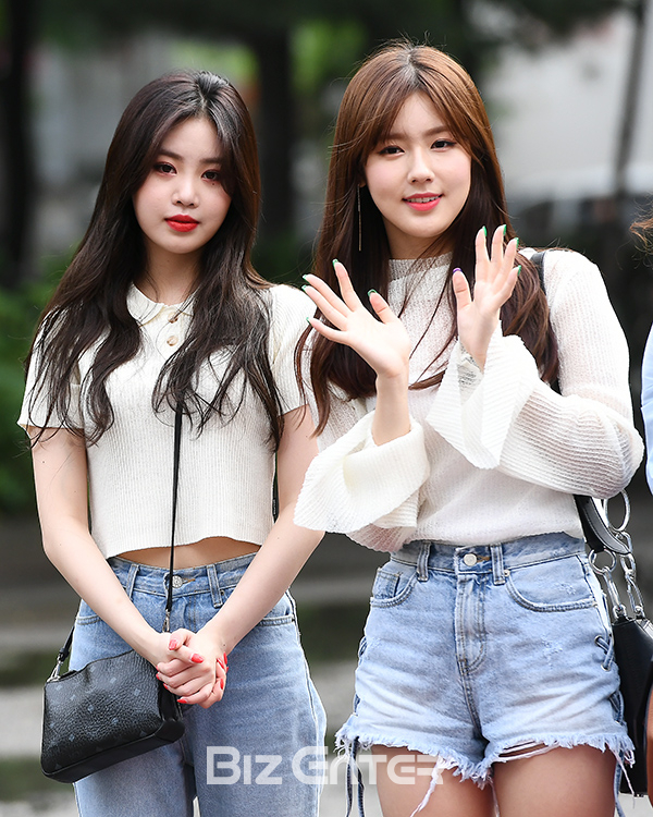 ▲(여자)아이들 수진, 미연(사진=고아라 기자 iknow@)