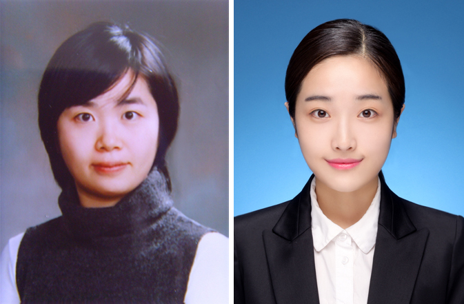 ▲테라젠이텍스 정윤경 대리(왼쪽)와 최빛나 사원(사진제공=테라젠이텍스)