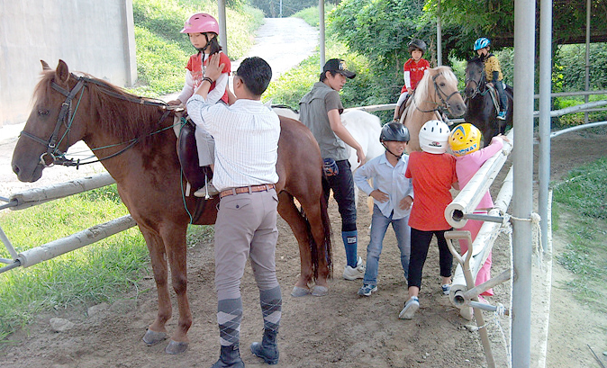 ▲전북 완주군의 승마체험장(뉴시스)