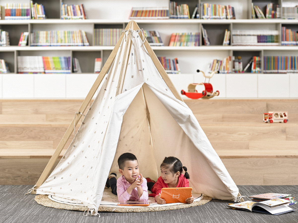 ▲해비치 어린이 놀이공간 모루_키즈텐트. 