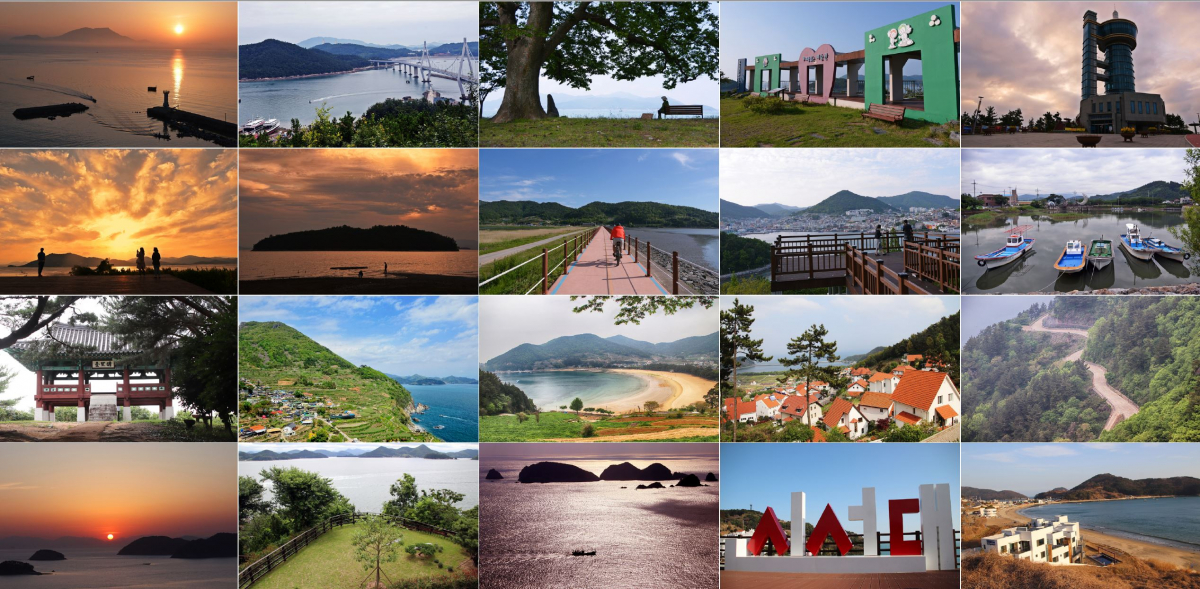 ▲국토교통부는 전남 고흥에서 경남 거제까지 남해안 7개 시·군 해안도로를 따라 바다 및 해안경관이 우수한 조망점을 골라 올 휴가철에 가 볼만한 곳으로 ‘남해안 오션뷰(Ocean View) 명소 20선’을 선정해 발표했다.(국토교통부)