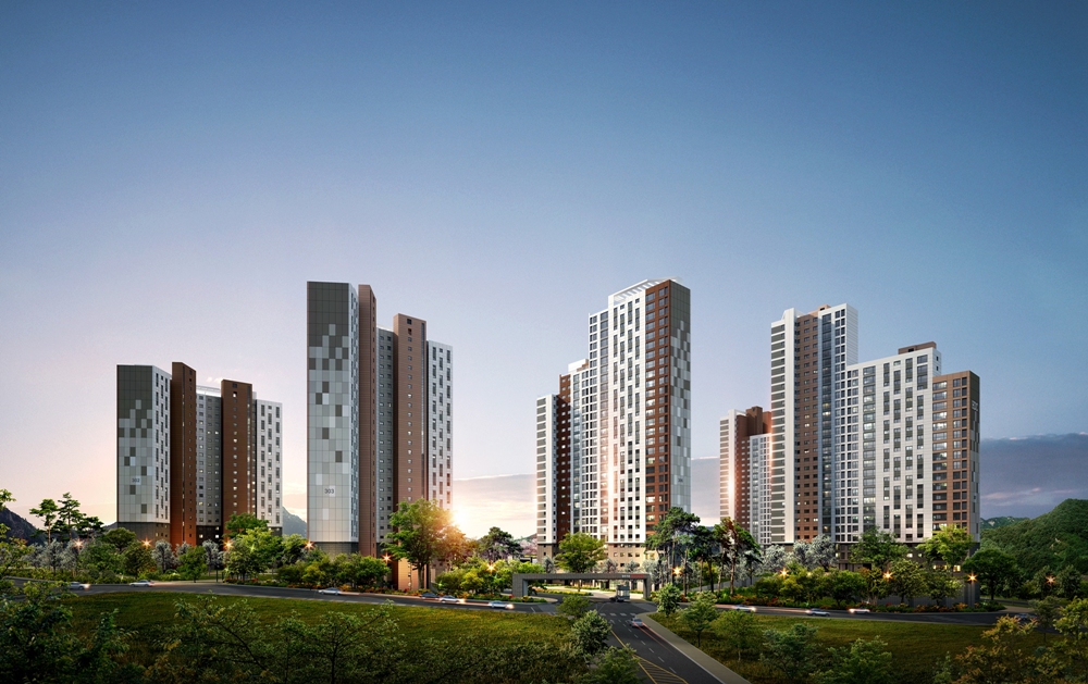 ▲하반기 공급되는 '청주 가경 아이파크' 투시도(자료=HDC현대산업개발)