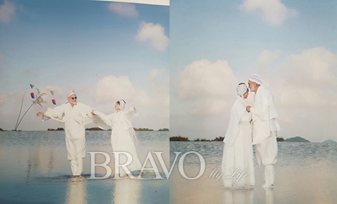 ▲2010년 10월 9일 제주돌문화공원 하늘연못에서 열린 결혼식(베르너 사세 제공)
