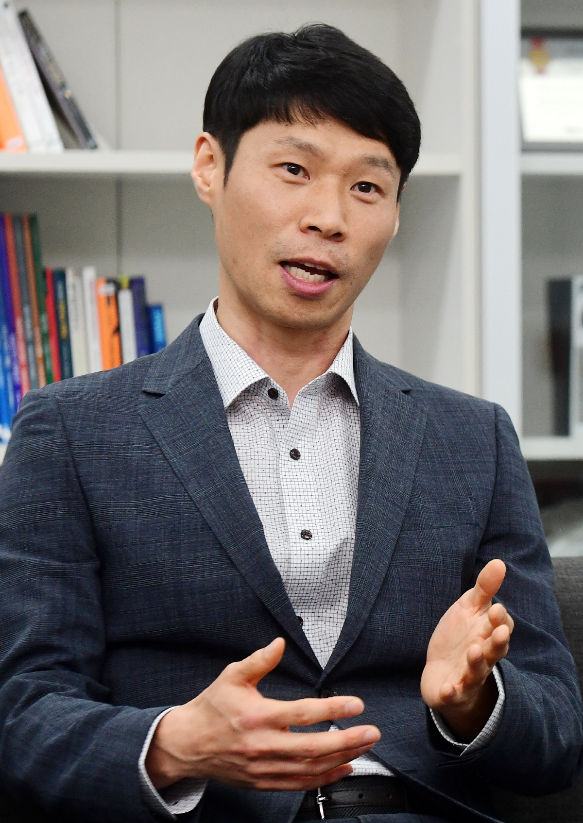 ▲홍윤수 제로투세븐 경영지원 부문 인사총괄 본부장이 서울 마포구 사무실에서 이투데이와 인터뷰를 하고 있다. 고이란 기자 photoeran@