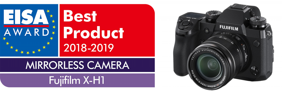 ▲후지필름이 16일 ‘EISA 어워드 2018-2019’에서 자사제품 ‘X-H1’이 미러리스 카메라 부문 최고 제품상을 수상했다고 밝혔다.(사진제공=후지필름)