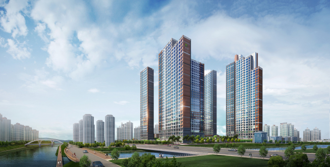 ▲약사지구 모아엘가 센텀뷰 투시도(사진=혜림건설)