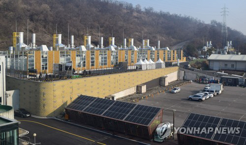 ▲서울 마포구 월드컵공원에 준공된 2만㎾급 연료전지 발전소 (연합뉴스)
