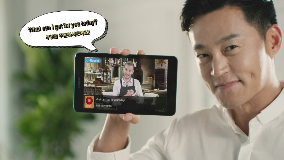 ▲‘스피킹맥스 탭’ TV CF(사진제공=스피킹맥스)