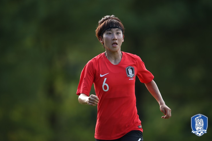 ▲인도네시아전에서 전반 14분에 골을 기록한 임선주(출처=대한축구협회)