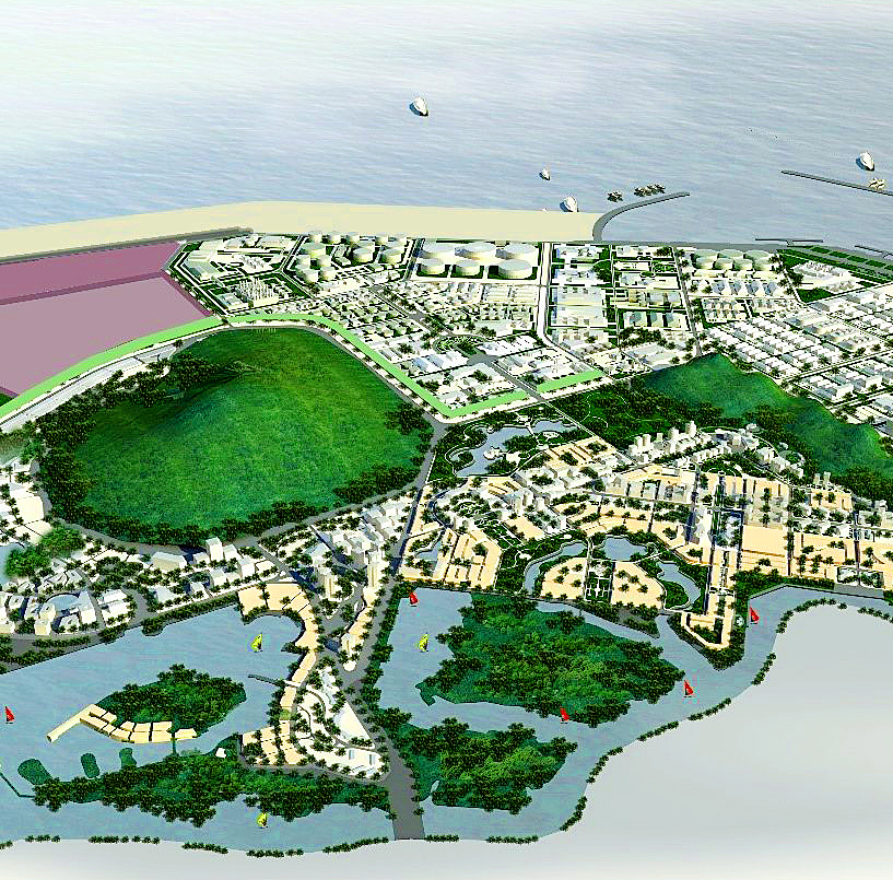 ▲베트남 롱손 석유화학단지 조감도(사진=포스코건설)