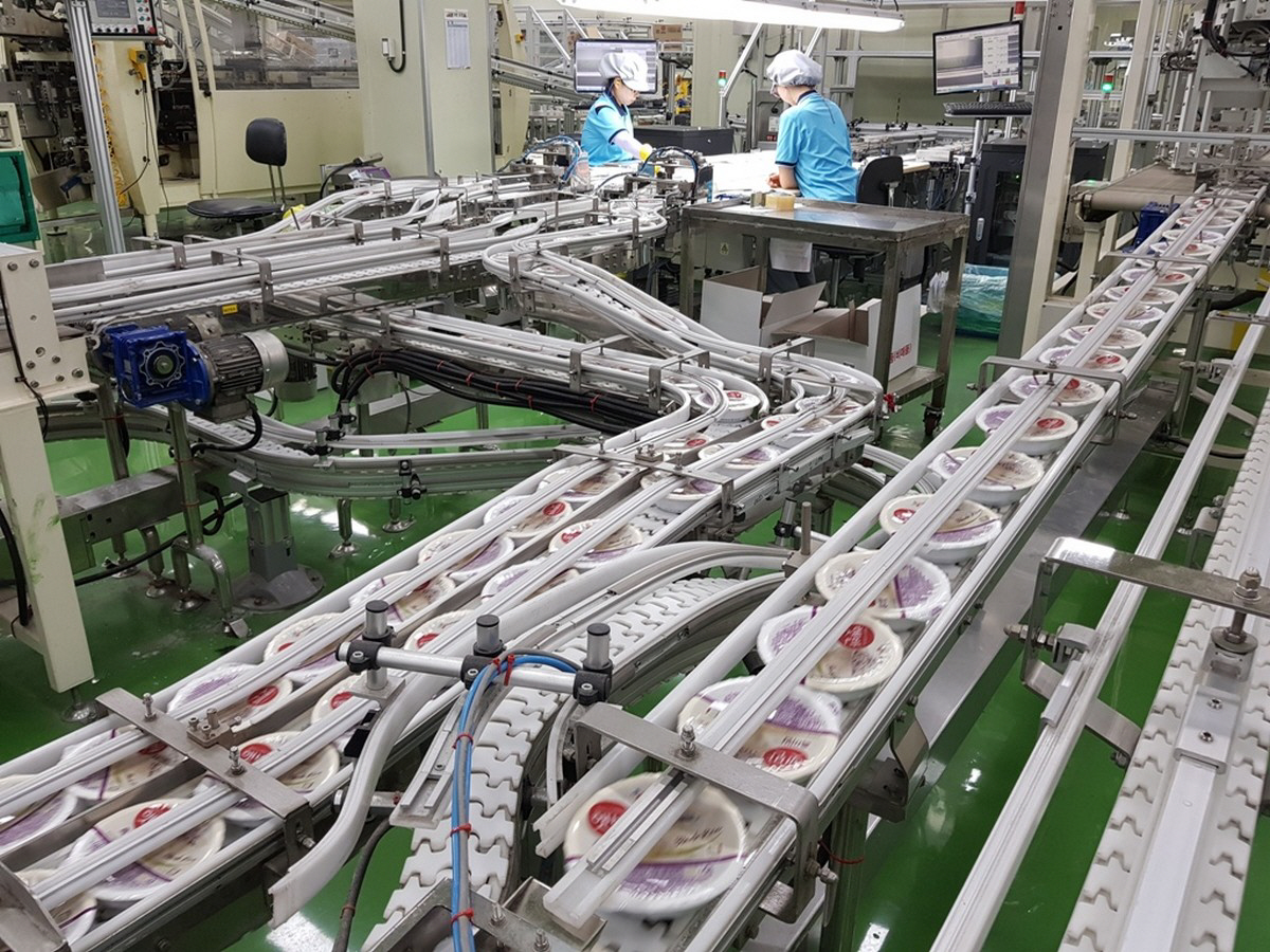 ▲CJ제일제당 햇반 생산공정 모습.