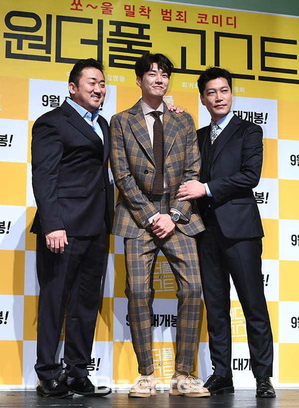 ▲마동석, 김영광, 최귀화(사진=고아라 기자 iknow@)