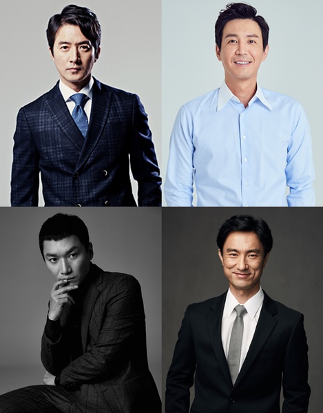 (사진=정준호(JTBC), 최원영(사람엔터테인먼트), 조재윤(FNC엔터테인먼트), 김병철(제이스타즈 엔터테인먼트) 제공)