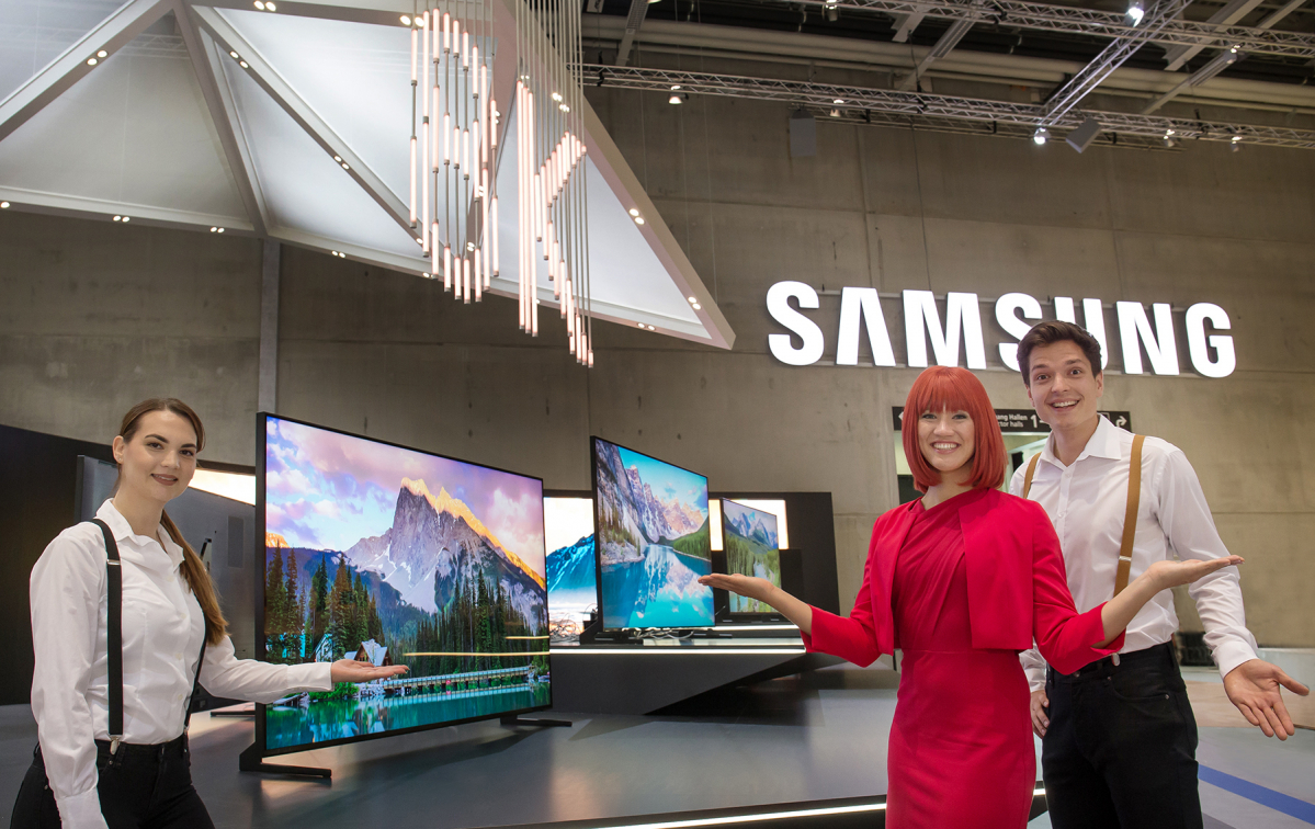 ▲지난해 IFA 2018에서 삼성전자가 세계 최초로 선보인 'QLED 8K' (사진제공=삼성전자)
