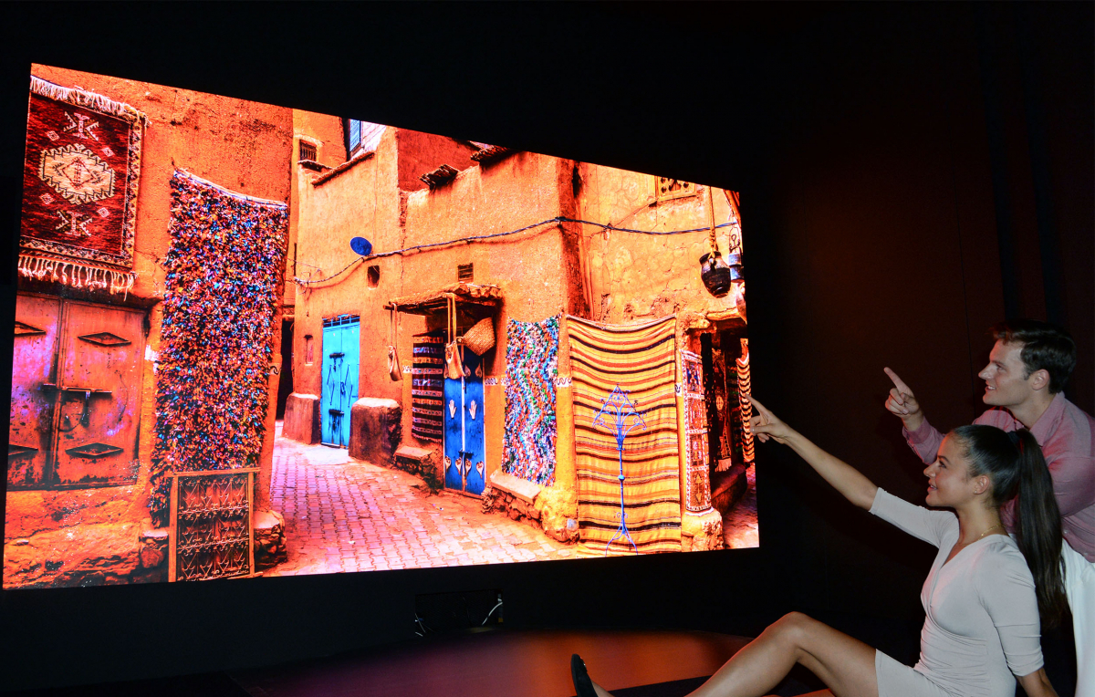 ▲LG전자가 IFA 2018에서 173인치 마이크로 LED를 처음 공개했다. (사진제공=LG전자)