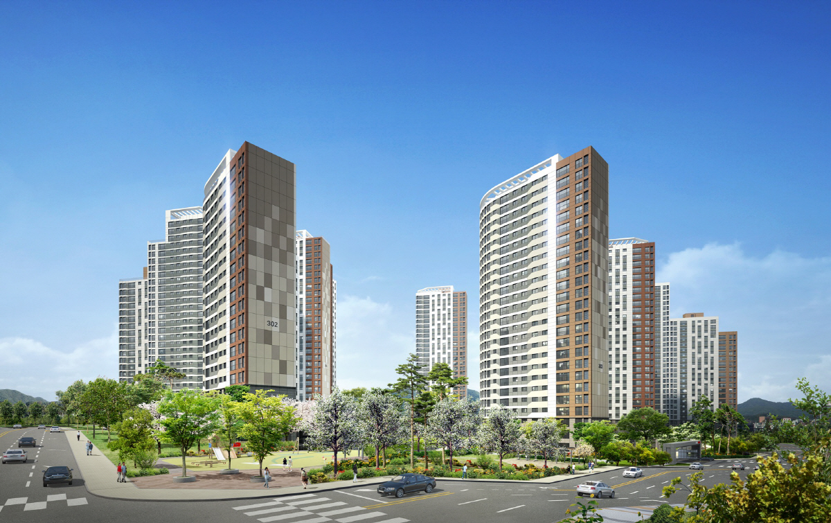 ▲청주 가경 아이파크 3단지 투시도  사진=현대산업개발