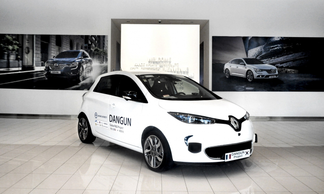 ▲르노삼성이 '한불 공동 자율주행시스템 개발 프로젝트'의 일환으로 국내 자율주행 시험운행 면허를 취득했다. (사진제공=르노삼성)