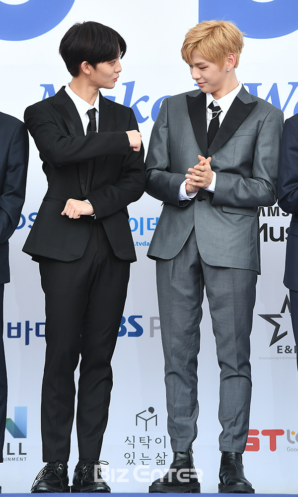 ▲워너원 배진영, 강다니엘(사진=고아라 기자 iknow@)