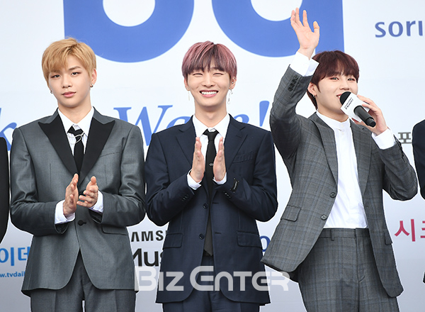 ▲워너원 강다니엘, 윤지성, 하성운(사진=고아라 기자 iknow@)