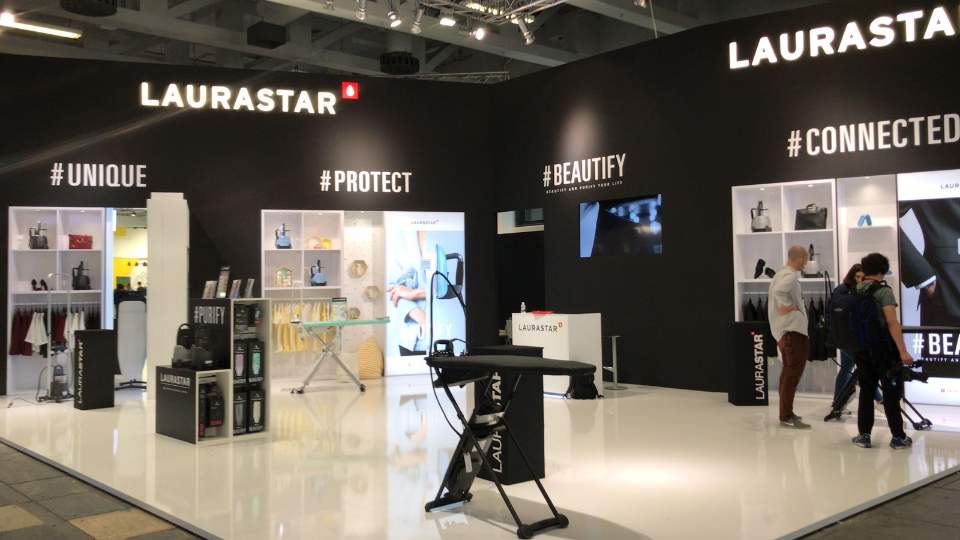 ▲로라스타의 IFA 전시장 부스 전경.(사진제공 로라스타)