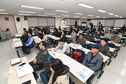 ▲평창군 신규농업인의 영농기술 교육 중(강원도 평창군)