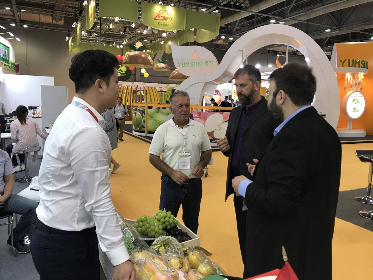 ▲2017년 홍콩신선농산물박람회 한국관 모습.(한국농수산식품유통공사)