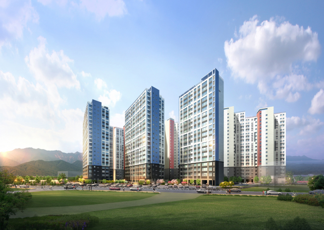 ▲고성 봉포 코아루 오션비치 투시도(사진=한국토지신탁)