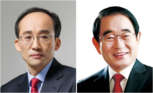 ▲자유한국당 추경호 의원(왼쪽)·박명재 의원(오른쪽)