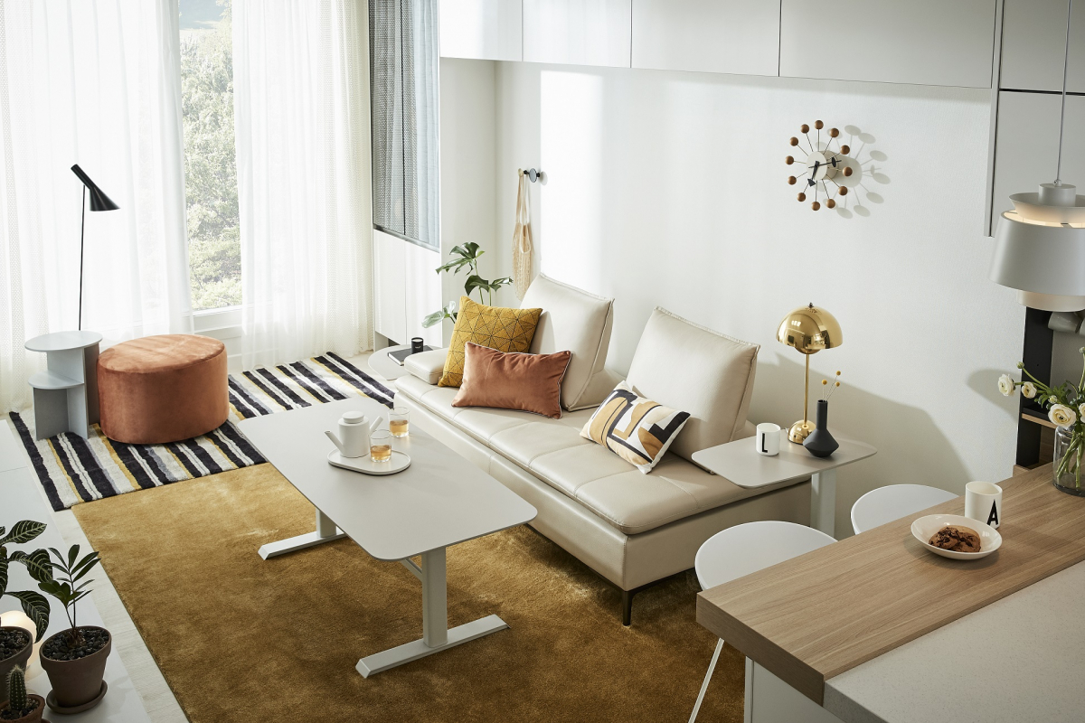 ▲신혼가족을 대상으로 꾸민 24평형 공간. (사진제공=한샘)