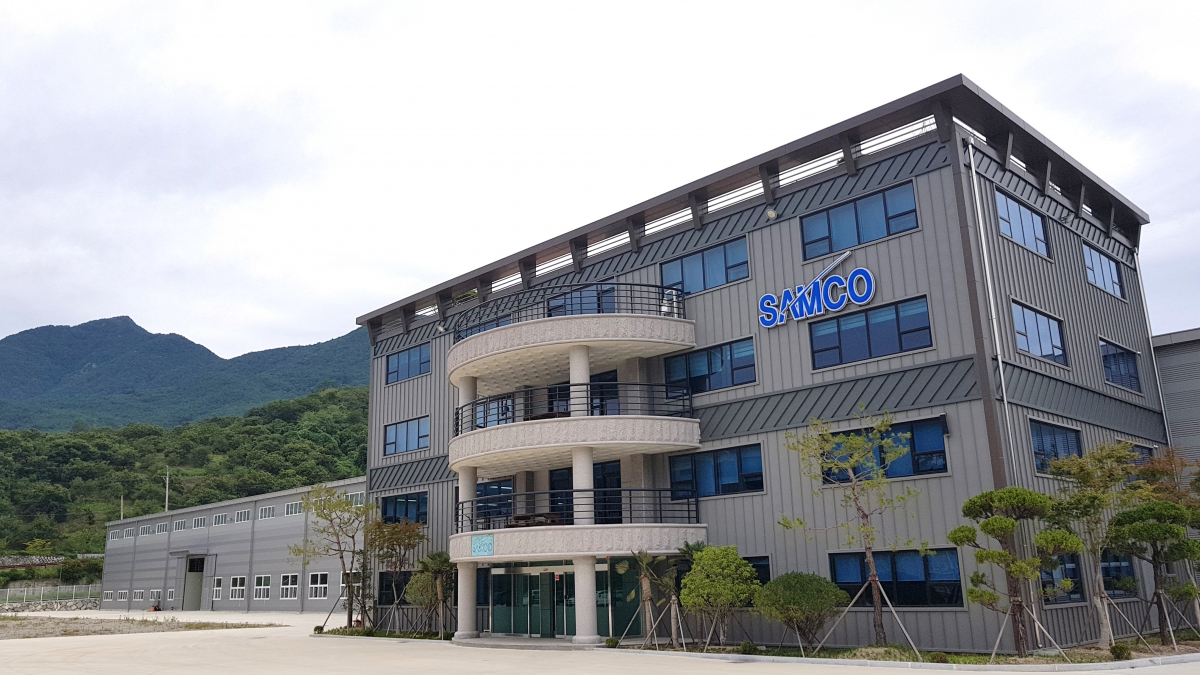 ▲경상남도 산청군에 소재한 샘코 제2산청공장 전경. (사진제공=샘코)