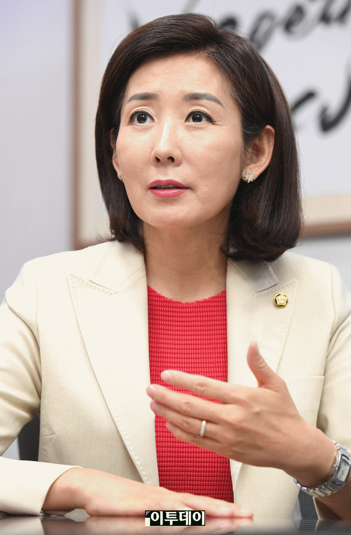 ▲나경원 의원은 서울 여의도 국회 의원회관에서 진행된 이투데이와 인터뷰에서 "아이를 키우면서 느꼈던 경험들을 토대로 사회를 바꾸고 싶다"고 말했다.(오승현 기자 story@)