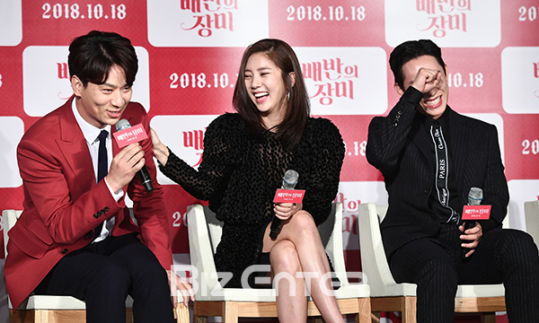 ▲정상훈, 손담비, 김성철(사진=고아라 기자 iknow@)