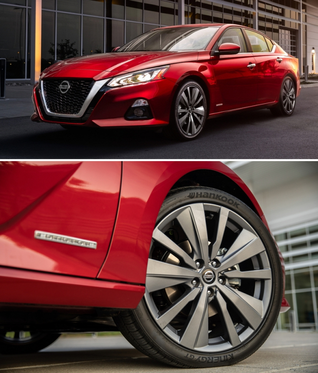 ▲한국타이어가 혼다 어코드와 토요타 캠리에 이어 닛산 알티마(북미버전)에도 신차용 타이어를 공급한다. (사진제공=한국타이어)