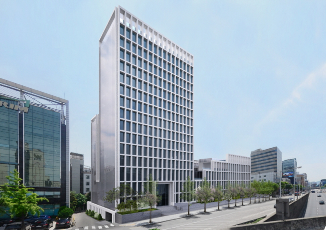 ▲신사동 복합건물 조감도(사진=한라)