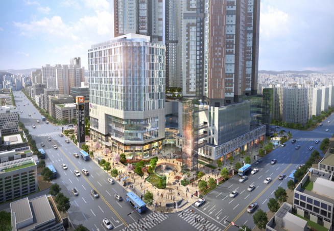 ▲인천 미추홀뉴타운 일대에서 최초·최대규모인 아인애비뉴 조감도(사진= 에스엠씨피에프브이)