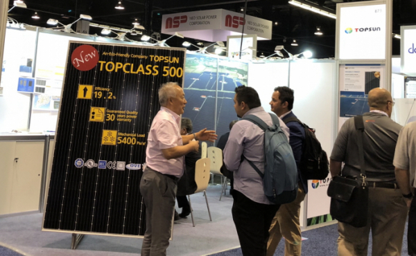 ▲한국에너지공단은 25~27일 미국 애너하임에서 열린 '솔라 파워 인터내셔널(Solar Power InternationalㆍSPI) 2018' 전시회에 참가, 한국관을 운영했다.(한국에너지공단)