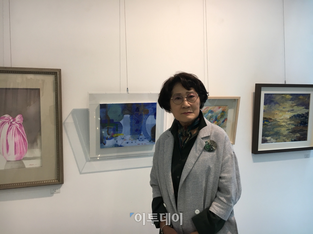 ▲최구자 씨의 작품명은 '자연과 공존'이다. (김소희 기자 ksh@)