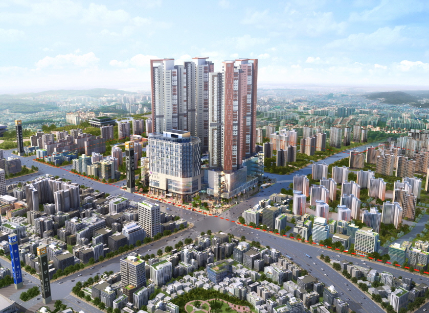 ▲인천 미추홀 꿈에그린 조감도(사진=한화건설)