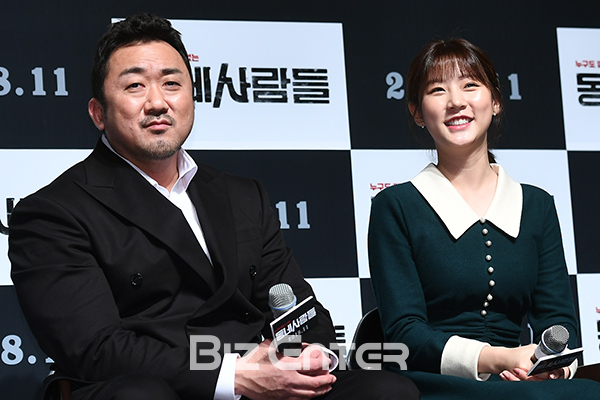 ▲마동석, 김새론(사진=고아라 기자 iknow@)