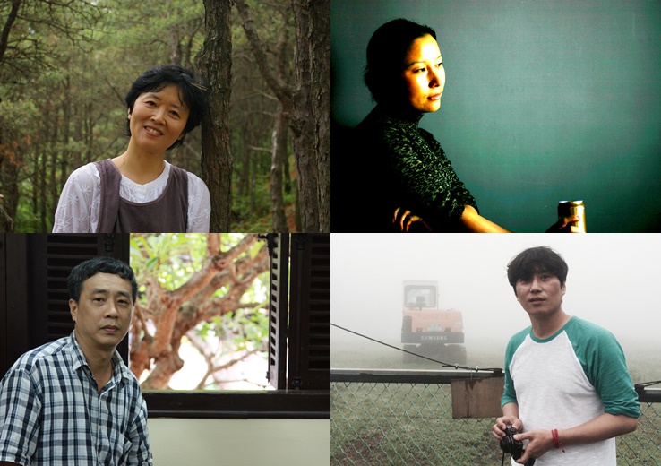 ▲왼쪽 위부터 시계방향으로 김해자·진런순(중국)·심보선·응웬 비 프엉(베트남) 작가.(사진제공=한국문학번역원)