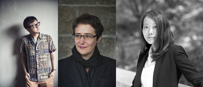 ▲왼쪽부터 오은·아네테 훅(스위스)·크리스 리(미국) 작가.(사진제공=한국문학번역원)