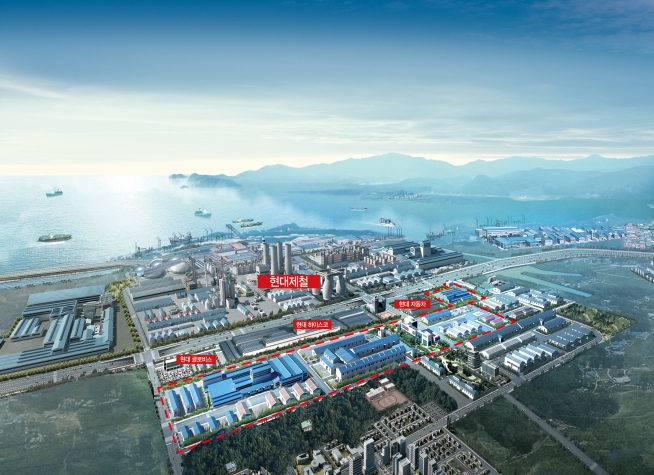 ▲당진 송산2일반산업단지 2공구 전경(사진=대우건설)