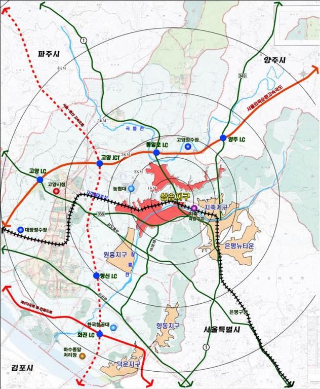 ▲고양삼송지구 위치도(자료출처=LH)