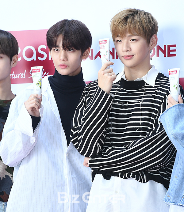 ▲워너원 배진영, 강다니엘(사진=고아라 기자 iknow@)